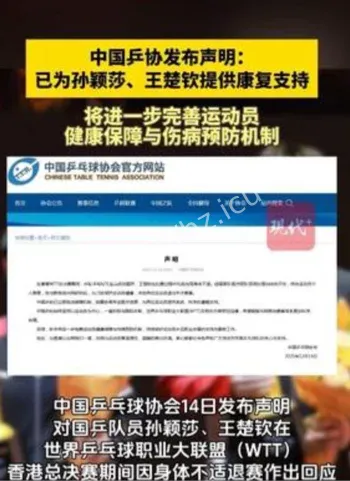 孙颖莎王楚钦香港退赛声明